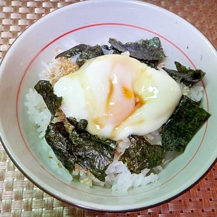 温玉と海苔のご飯